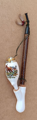 Pipa Bohemia de cerámica. Ref 20321. 33x7,5x5