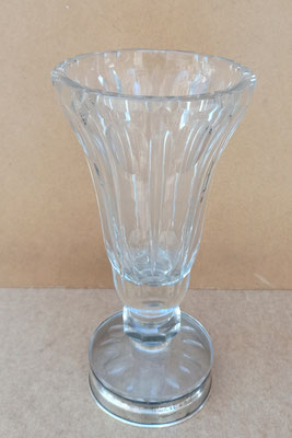 Jarrón cristal vintage. 25x13