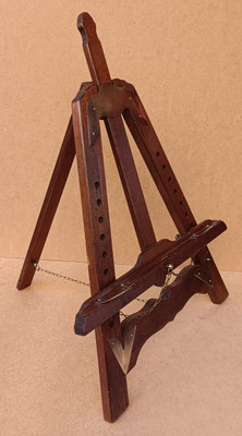Atril regulable madera y latón. Ref 43051. 60x40x42