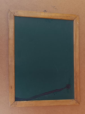 Pizarra marco madera. Ref GOY. 43x33