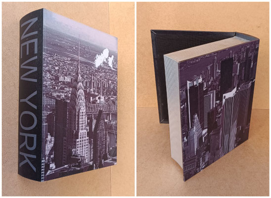 Caja libro New York. Ref 74077. 35x26x9