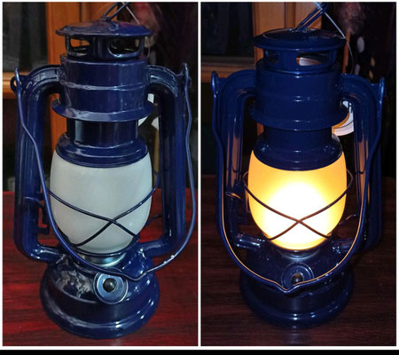 Farol a pilas. Ref D1286. 24,5x16 diámetro