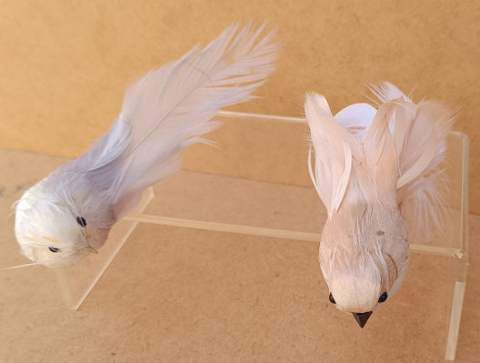 Pájaros porexpan plumas clip. Ref 77855. 4X12