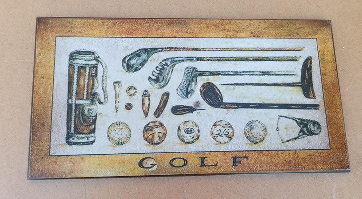 Cuadro golf. 18x35