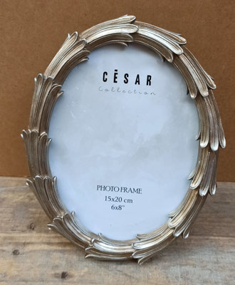 Portafotos oval resina. Ref 38852. 23x19