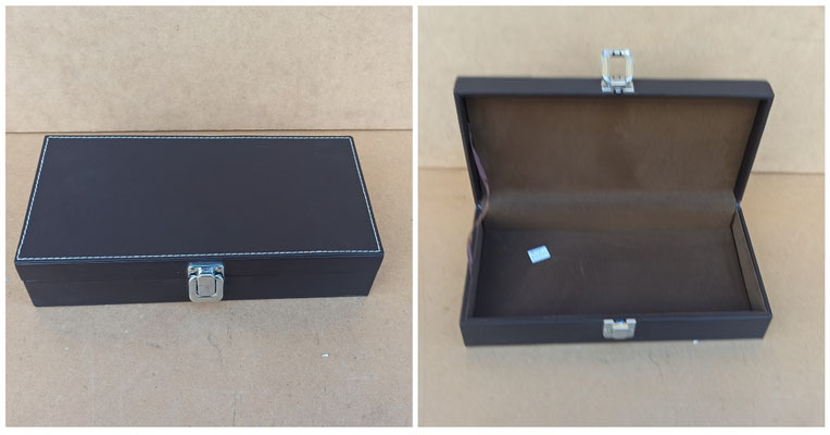 Joyero polipiel. Ref KH41420. 27x13x6