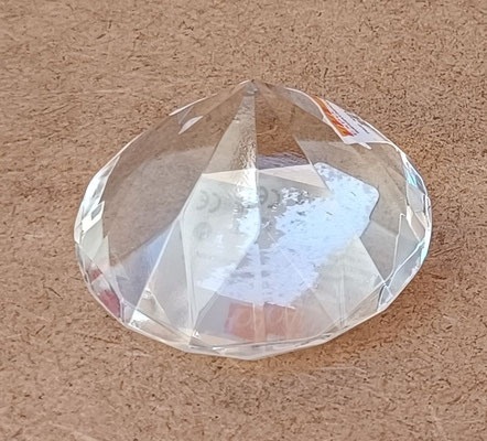 Diamante pisapapeles cristal. Ref 4524. 3,5x5