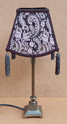 Lámpara metal. Base ref 482073. Pantalla ref 9317B. 42x17. Pareja disponible