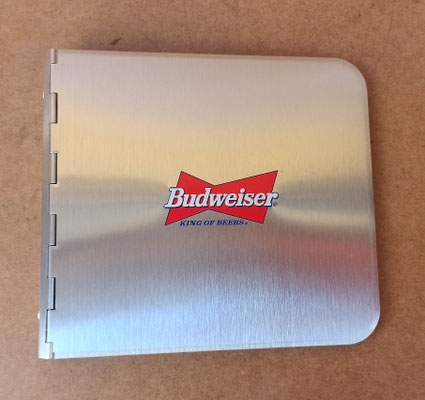 CD holder Budweiser de metal. Ref 5009. 17x15