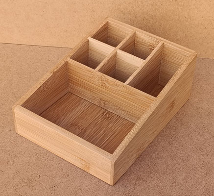 Caja organizadora bambú. Ref 19910284. 9x16x21