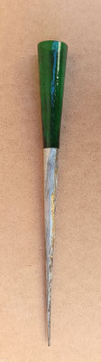 Stick de jardín para vela vidrio y chapa. Ref 9075150. 47x5