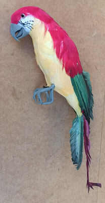 Loro porexpan y plumas. Ref 93254. 38x9x10