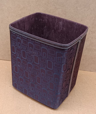 Papelera de cuero. Ref 42458. 29x25x21