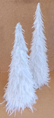 Abeto plumas blanco. Ref 9140. Grande 76x25. Pequeño 63x29 no disponible 