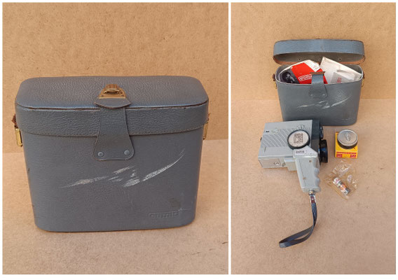 Tomavistas vintage marca Eumig con funda. Hecho en Austria