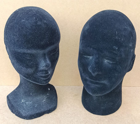 Cabeza maniquí poliespan. 28x16