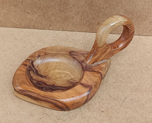 Palmatoria madera de olivo. Ref 40147. 15x10x6,5