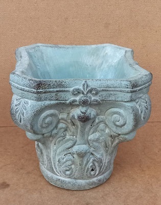 Macetero resina. Ref  6TE0333. 17,5x17,5x16,s