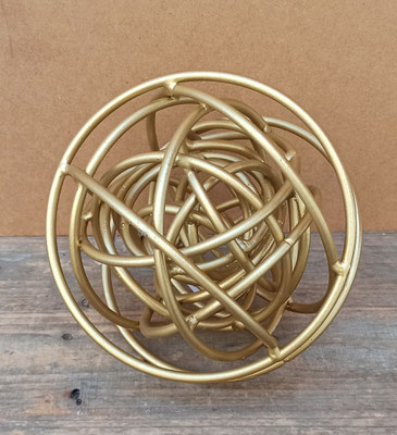 Bola dorada metal. Ref 154420.18x18x16