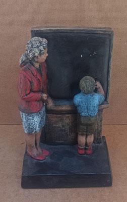 Rob Beckers. Figura cerámica maestra. Ref EE02108I. 12x13x21 