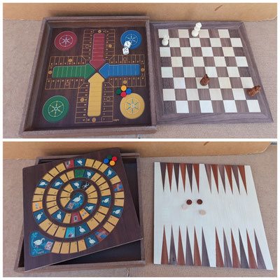 Tablero 5 juegos en 1. Ref 41243. 30x30x4