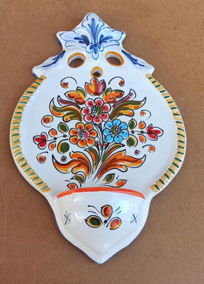 Benditera cerámica hecha en España. Ref 7925R13. 26x17x5