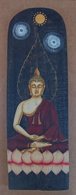 Tabla tailandesa pintada a mano. Ref EL1495. 50x17