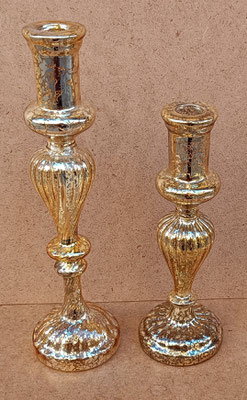 Portavelas cristal. Grande ref MP8822 (31x8,5). Pequeño ref MP8812 (24x8)