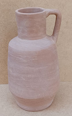 Vasija con asa terracota natural. Ref 14203. 31x16x14