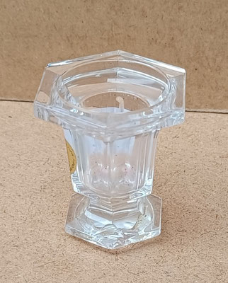 Portavelas cristal Royal Cristal Rod hecho en Italia. 5,5x5,5