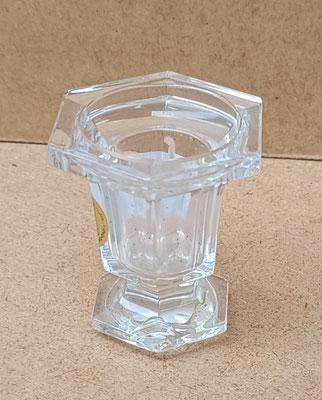 Portavelas cristal Royal Cristal Rod hecho en Italia. 5,5x5,5