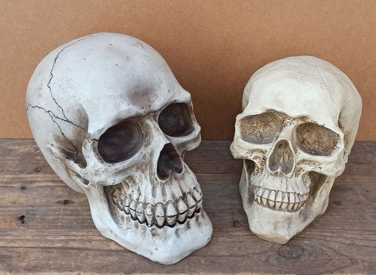 Huchas calavera resina