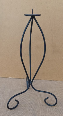 Portavelas metal. Ref 752. 32x16