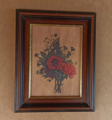 Cuadro flores. 29x23