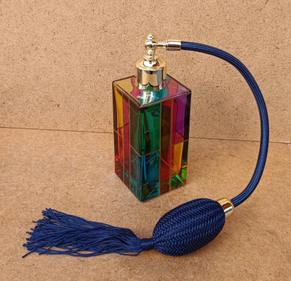 Perfumera cristal Zecchin style Murano. Hecho en Italia. 14x5x5