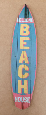 Letrero tabla surf madera. Ref 14731. 48x12