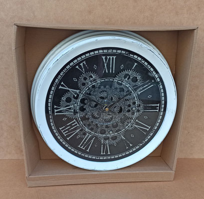 Reloj pared engranajes en movimiento. Ref 40143. 35x6
