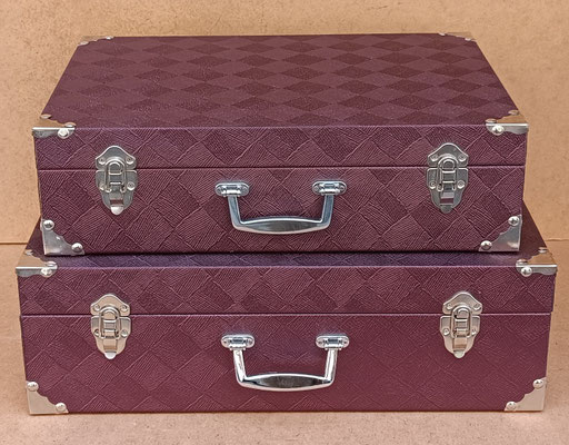 Maleta burdeos. Ref 294006. Grande 52x40x17. Pequeña 47x33x14. 