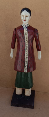 Figura femenina madera. Ref 4191. 38x13x11