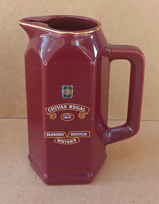 Jarra whisky Chivas Regal cerámica. Ref MERC. 19x8x15
