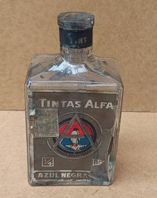 Frasco de tinta Alfa. Ref GOY. 13X7X5
