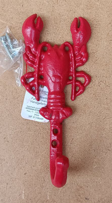 Percha hierro bogavante. Ref 552104. 14,5x6,5x4,5