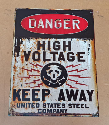 Chapa danger. Ref 6Y5142. 33x25