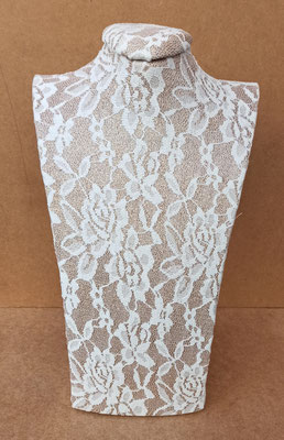  Busto expositor collares tela. Ref 12556. 36x22x14