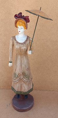 Figura femenina madera. Ref 4932/630. 39x10