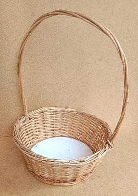 Cesta mimbre 1 asa. Ref CAR24/039. 52x35
