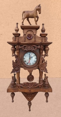 Reloj péndulo madera. Ref Elo516. 60x24