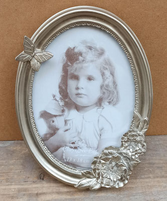 Portafotos ovalado resina. Ref 2F0209. 20x16