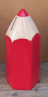 Hucha lápiz cerámica. Ref 17990. 22x9