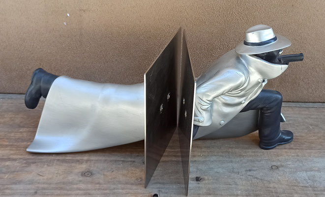 Sujetalibros gánster resina y metal. Ref 13962. 